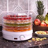 Elektrische droogautomaat - 5 lagen - Dehydrator - voedseldroger - droogoven - 8 standen - fruitdroger