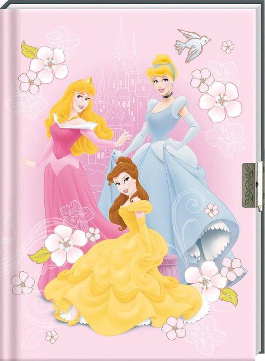 dagboek met slot met afbeelding van Disney Prinses Dagboek - vrienden boekje - - Onbekend