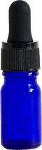 Donkerblauw glazen pipetflesje 5 ml - Aromatherapie