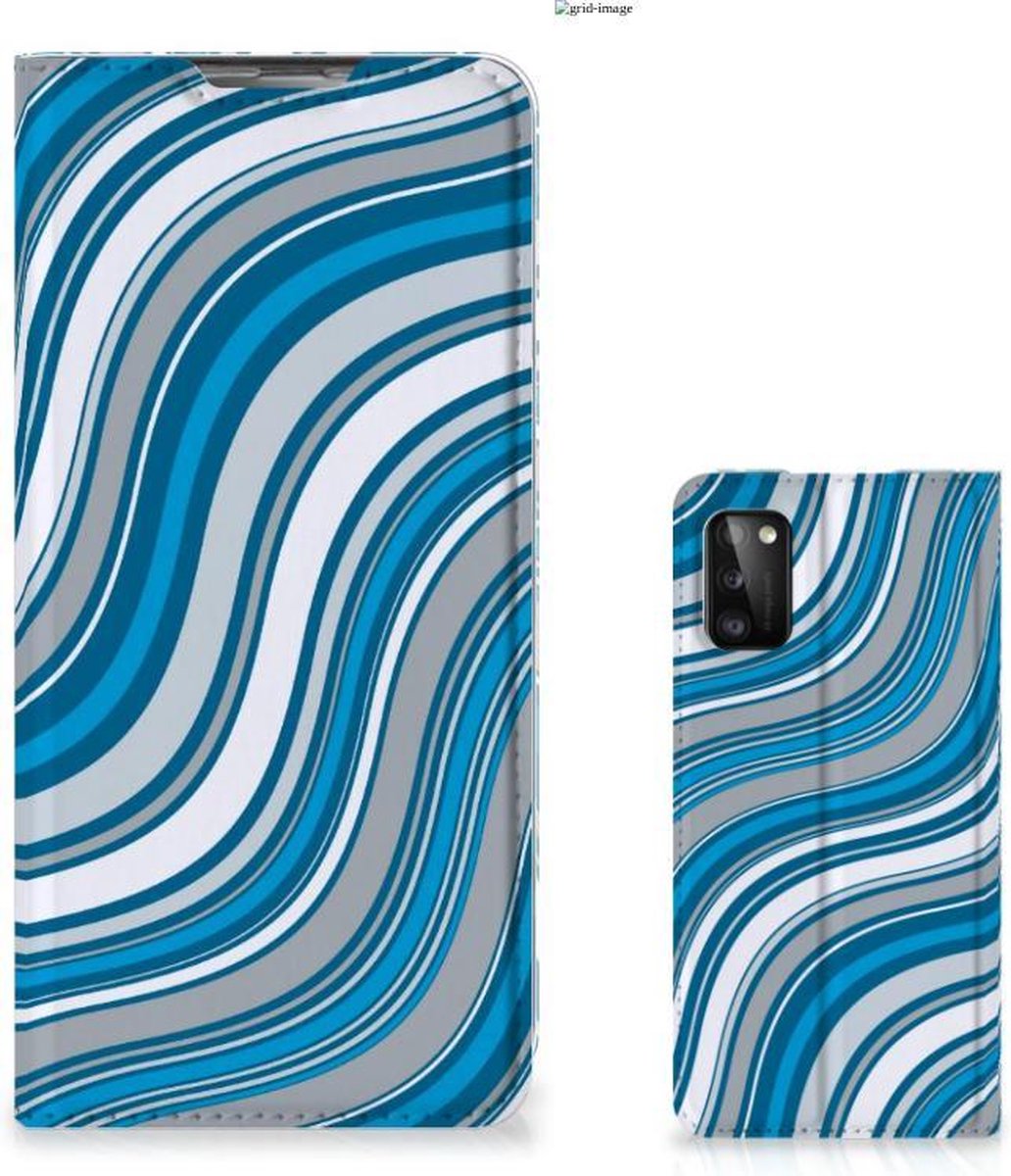 Samsung Galaxy A41 Hoesje met Magneet Waves Blue