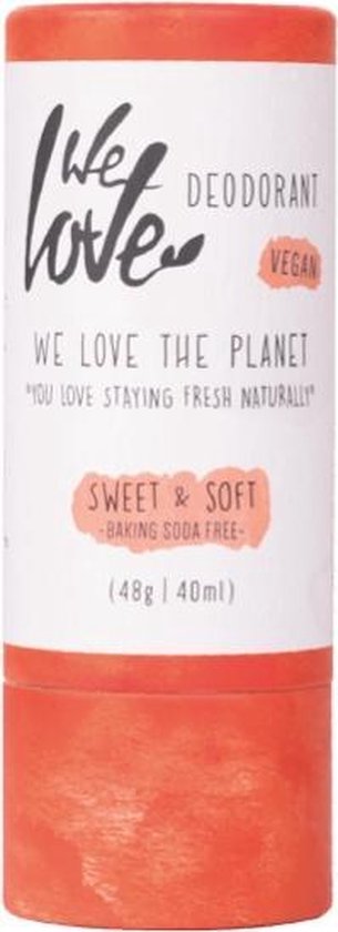 Deo Stick Sweet & Soft - vegan & soda vrij Sweet & Soft
