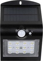 Solar LED Ultra Felle Muurlamp Zwart
