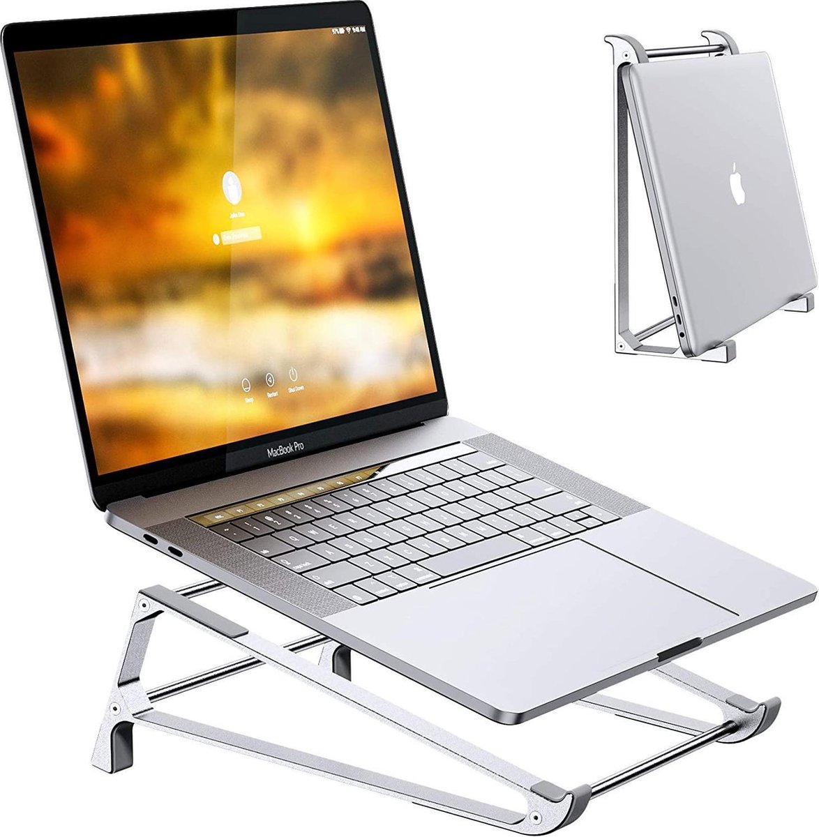 Laptop Standaard - Stand - Laptopstandaard - Houder - Opvouwbaar - Lightgewicht - Tablet Houder - Aluminium - Proqit Eaze