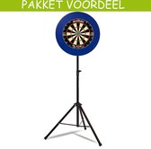 Mobiele Dartbaan VoordeelPakket Basic - Dual Core-Rubberen Surround (Blauw)