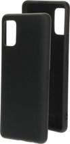 Mobiparts Siliconen Cover Case Samsung Galaxy A41 (2020) Zwart hoesje