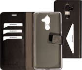 Mobiparts hoesje geschikt voor Nokia 7 Plus - Wallet/Boekhoesje - Eco Leer - Magneet Sluiting - Opberg vakken - Zwart