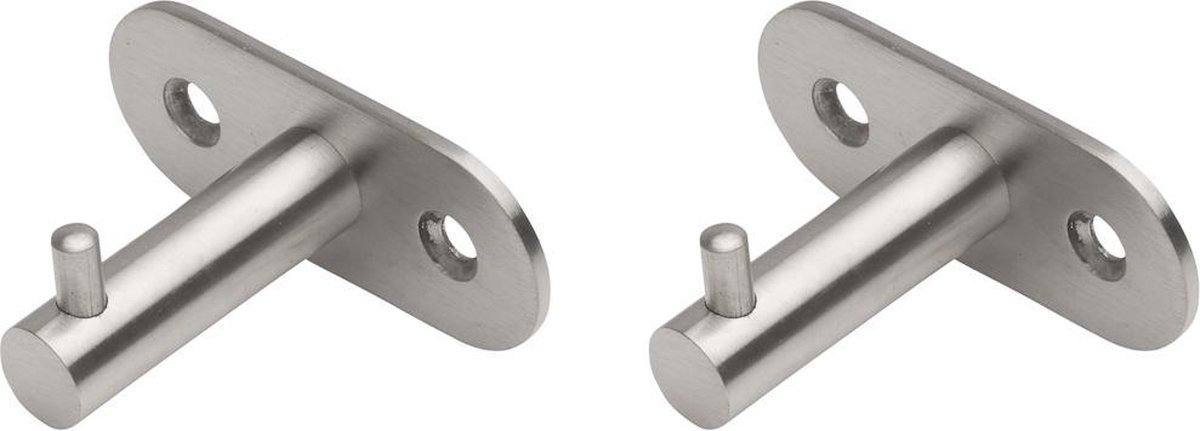 RVS Handdoekhaken | set van 2 stuks | Handdoekhouders | Kledinghaken | Badjashaken