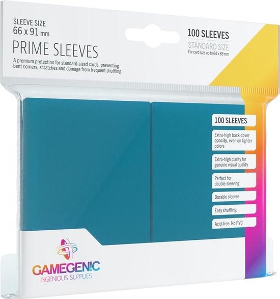 Afbeelding van het spel Gamegenic Prime Sleeves Blue (100)