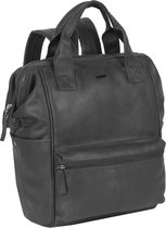 Justified Bags® Yara City  Lederen Backpack / Rugtas   Black