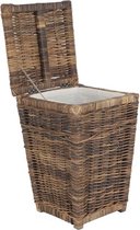 Bruine Rotan Wasmand Tabs - 40x40xH60 cm