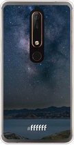 Nokia 6 (2018) Hoesje Transparant TPU Case - Landscape Milky Way #ffffff