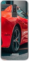 Samsung Galaxy J8 (2018) Hoesje Transparant TPU Case - Ferrari #ffffff