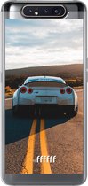 Samsung Galaxy A80 Hoesje Transparant TPU Case - Silver Sports Car #ffffff