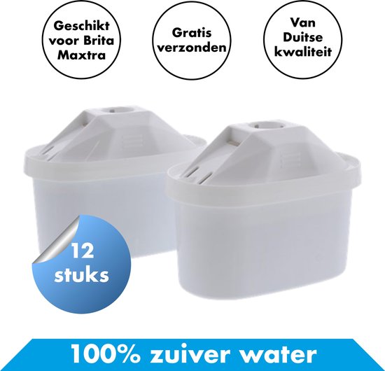 Bol Com Premium Filterpatronen Geschikt Voor Brita Maxtra 12 Stuks Waterfilter Voor Brita