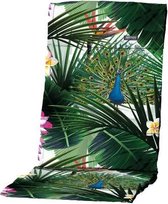 Madison kussen fiber de luxe Flora green 123x50cm - groen