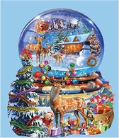 Diamond Painting "JobaStores®" Sneeuwbol Kerst 40x50cm