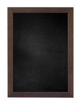 Zwart Krijtbord met Houten Lijst - Koloniaal - 33 x 43 cm - Lijstbreedte: 20 mm - Vlak