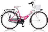 Meisjesfietsen Diva H 35 Cm 24 inch 3 Speed Nexus Fuchsia White