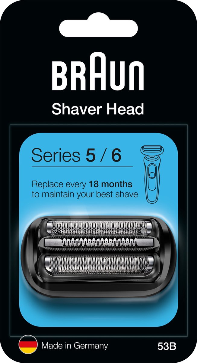 Braun Series 5 en 6 53B Elektrisch Scheerapparaat Vervangingskop - Scheerkop