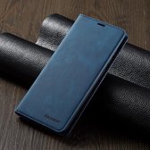BukkitBow - Leather Case - Kunstleer - Card Case - Hoesje voor Galaxy A40 – Blauw