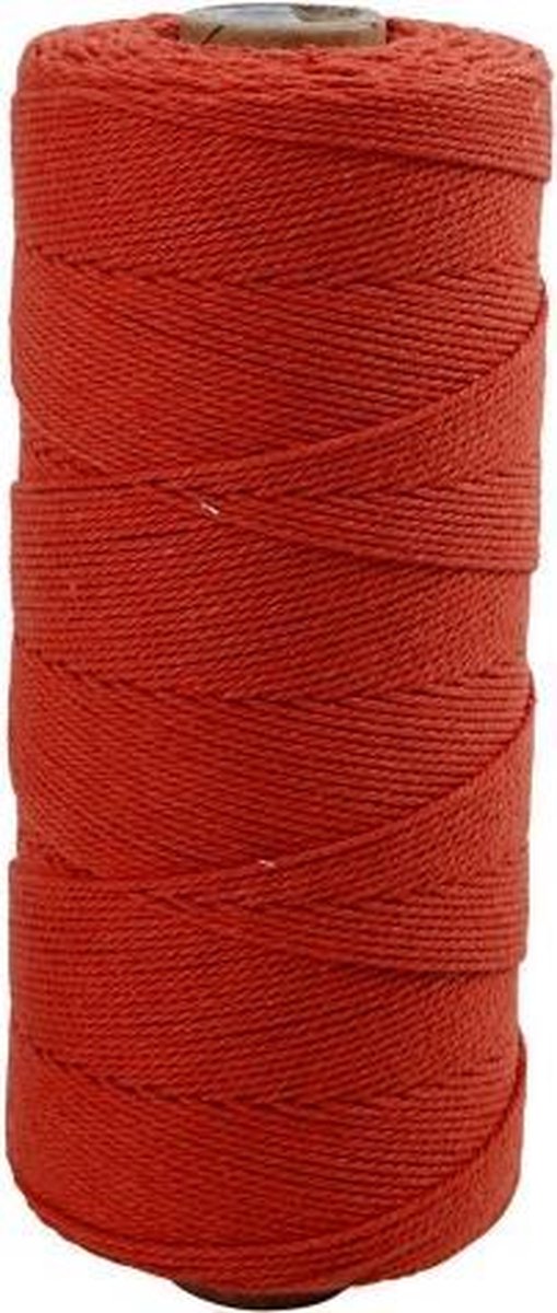 Creotime Katoenkoord l: 315 m dikte 1 mm 220 gr rood
