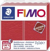 FIMO leather-effect ovenhardende boetseerklei standaard blokje 57 g - watermeloen