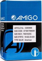 AMIGO Binnenband - 28 inch - ETRTO 18/25-622/630 - Autoventiel