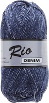 Lammy yarns - jeans katoen garen - Rio denim donker blauw (658) - pendikte 3 a 3,5mm - 1 bol