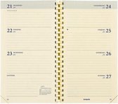 Agendavullling Brepols Interplan 2022 - Creme Papier NEDERLANDS (9cm x 16cm)