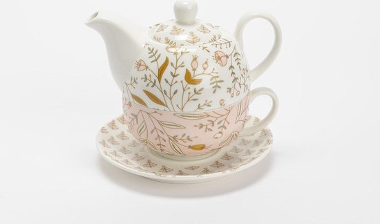 Cilia Binnenshuis Thuisland theepot / theeset bloem . Tea for one , set met tas en onderbord . | bol.com