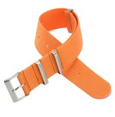 Chibuntu® - Oranje Nato Strap - Nato Strap collectie - Mannen - Horlogebanden - 22mm bandbreedte