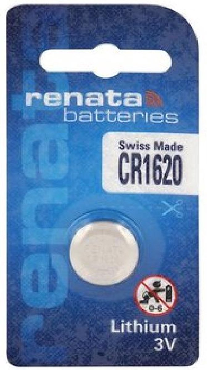 Lithium batterij Renata CR1620 (blister) 1 stuk