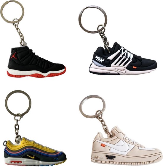 Sleutelhanger Hyped Sneaker 4-Pack | Sleutelhanger man | Sleutelhanger  vrouw | Sneaker... | bol.com