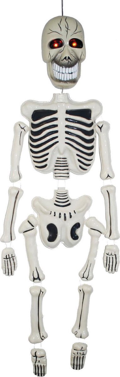 Dansend skelet 150 cm met licht en geluid - decoratieartikel - Halloween
