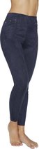 Legging Fantasie push up suede look | Blauw | S