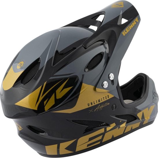 Kenny Downhill helm black gold BMX helm - Maat: S | bol.com