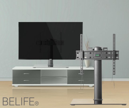 Universele TV Voet Standaard - 32 tot en met 55 Inch - TV Meubel Tafel Steun - Zwart - BLF-M05