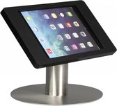iPad tafelstandaard Fino voor iPad Mini – zwart/RVS – homebutton & camera bedekt