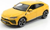 Lamborghini Urus (Geel) – Bburago 1:18 - Modelauto - Schaalmodel - Model auto  - Miniatuurauto - Miniatuur autos