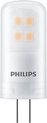 Philips LED lamp G4 Stift Lichtbron - Warm wit - 2,1W = 20W - Ø 1,5 cm - Dimbaar - 1 stuk