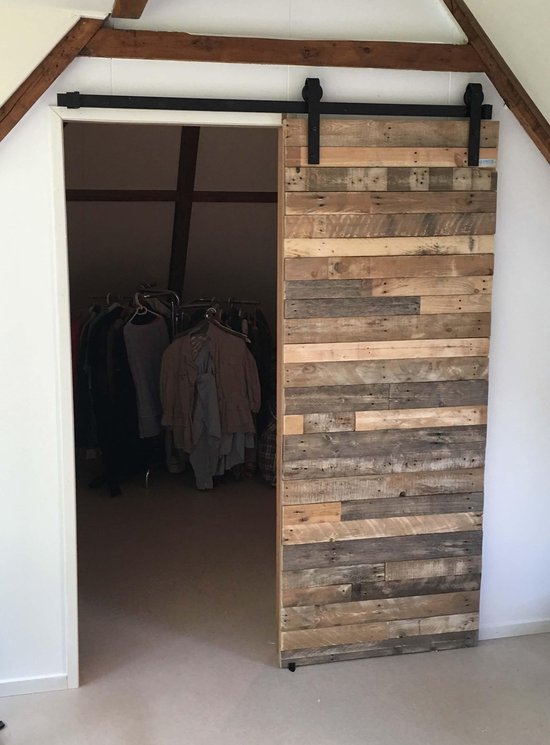 Porte coulissante utilise du bois de palette | bol.com