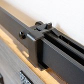 Loftdeur Softclose Systeem Railmontage Voor Schuifdeur - Staal - Zwart