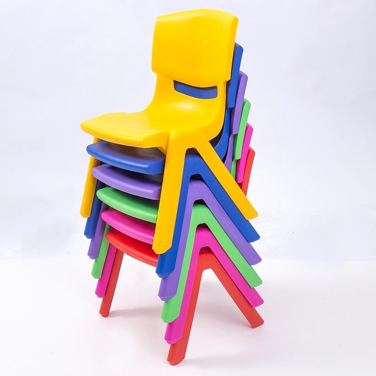 Stapelbare Kinderstoel - Groen - Kunststof | bol.com