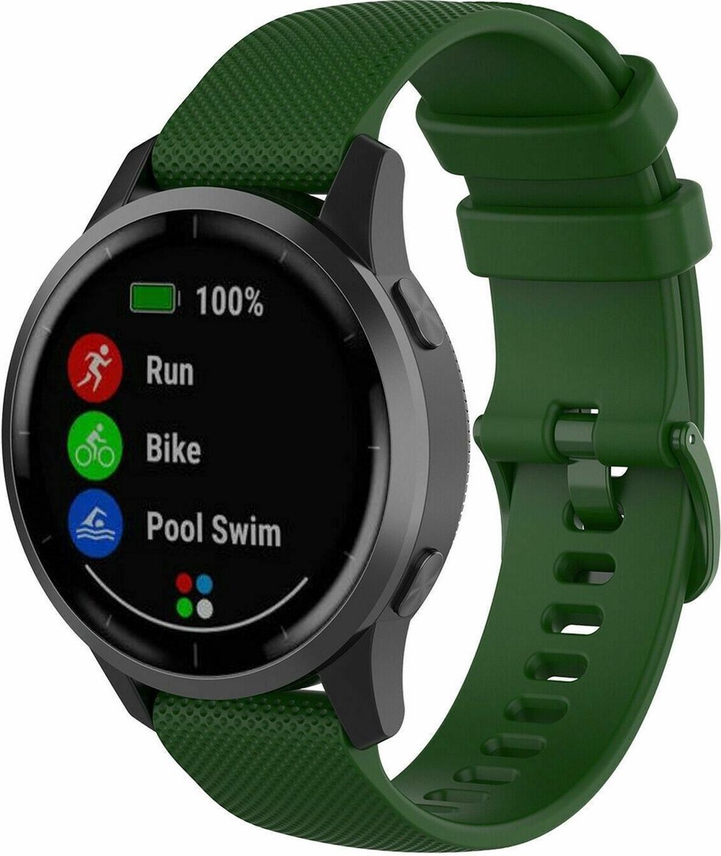 Siliconen Smartwatch bandje Geschikt voor Garmin Vivoactive 4s silicone band 40mm. bol