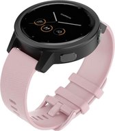 Siliconen Smartwatch bandje - Geschikt voor  Garmin Vivomove 3s silicone band - 39mm - roze - Horlogeband / Polsband / Armband