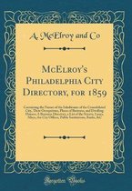 McElroy's Philadelphia City Directory, for 1859