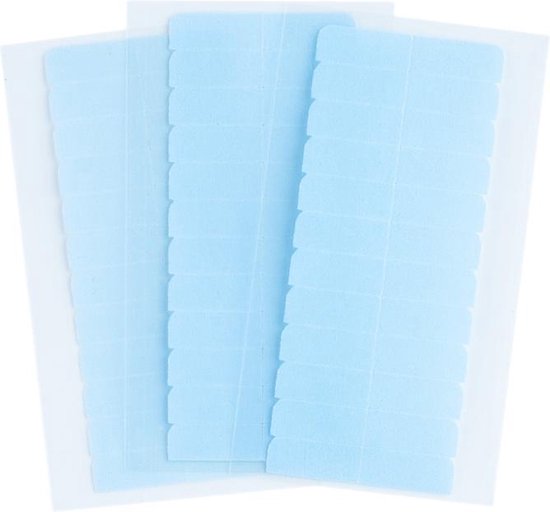 K&C Hair World - Losse tape voor Tape Extensions - Blauw - 5 vellen 60 strips
