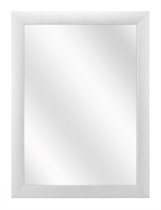 Spiegel met Brede Aluminium Lijst - Zilver Geschuurd - 60x80 cm