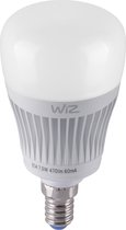 LED Lamp WiZ - Smart LED - Trion Akusti - E14 Fitting - 7W - Slimme LED - Dimbaar - RGBW - Mat Wit - Kunststof - BES LED