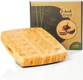 Bambuswald© Bamboe hakbord | Snijplank gemaakt uit duurzame bamboe 30x30x6,8cm